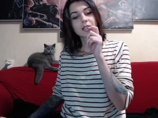 littlehappines 23 y. o. horny cam babe with sexy little ass gets spread by dildo