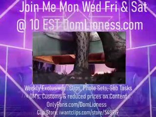 domlioness 30 y. o. domina cam girl loves dirty live sex in the chatroom