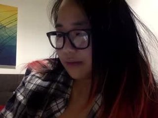 naughtynerdygirl 0 y. o. cam girl with small tits enjoys getting her wet pussy fucked